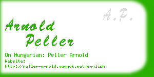 arnold peller business card